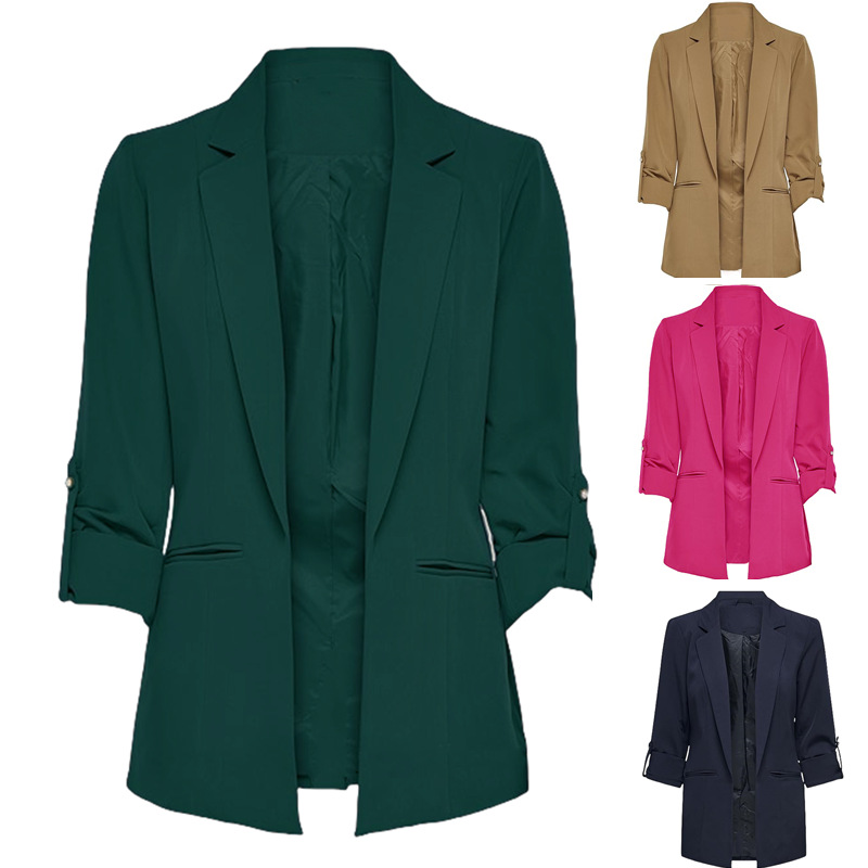 Women Formal Wear Options - 2025 printemps automne nouveau vert foncé