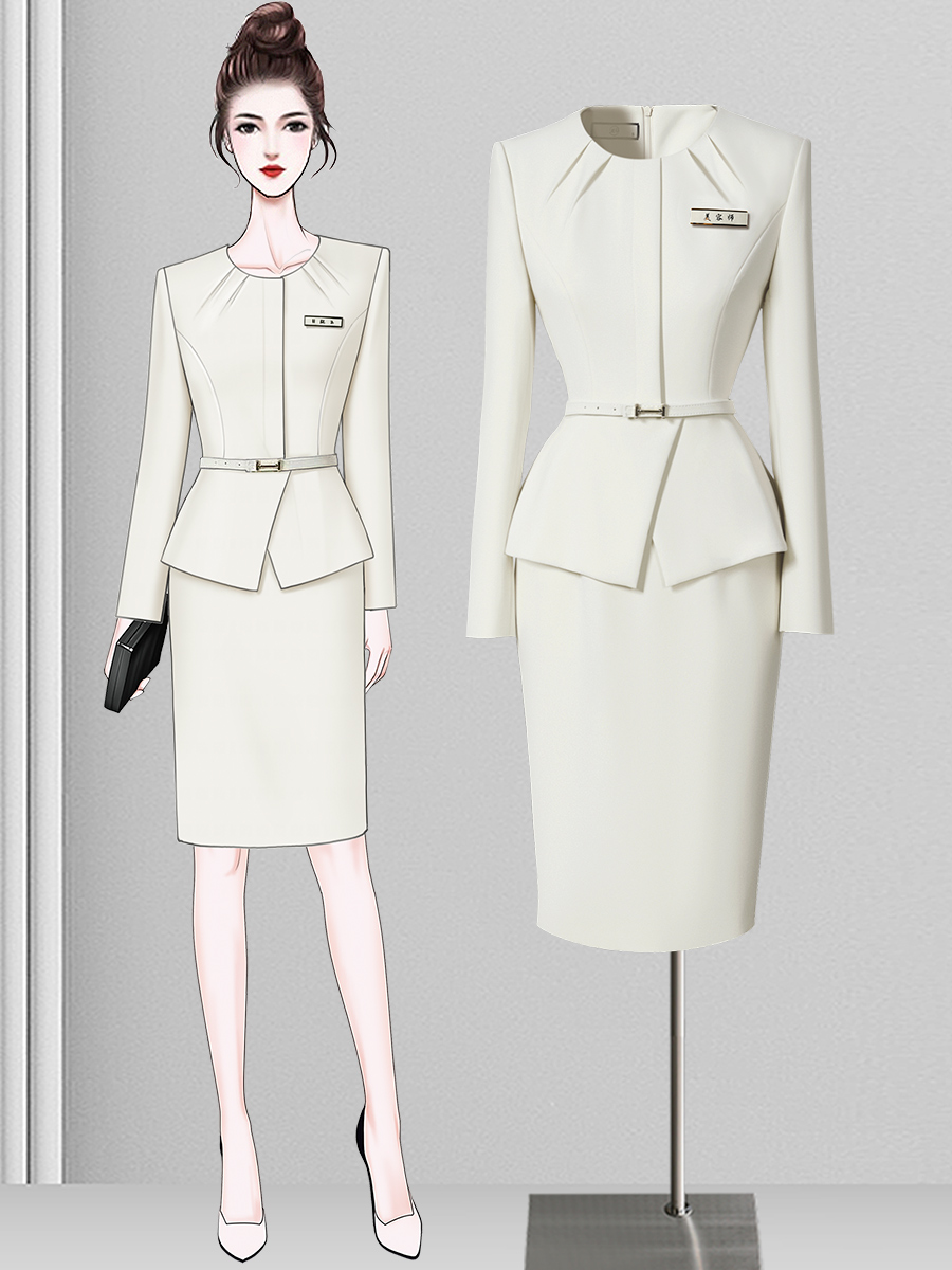 Wrap Dress Work - Robe professionnelle pour femmes, jupe portefeuille