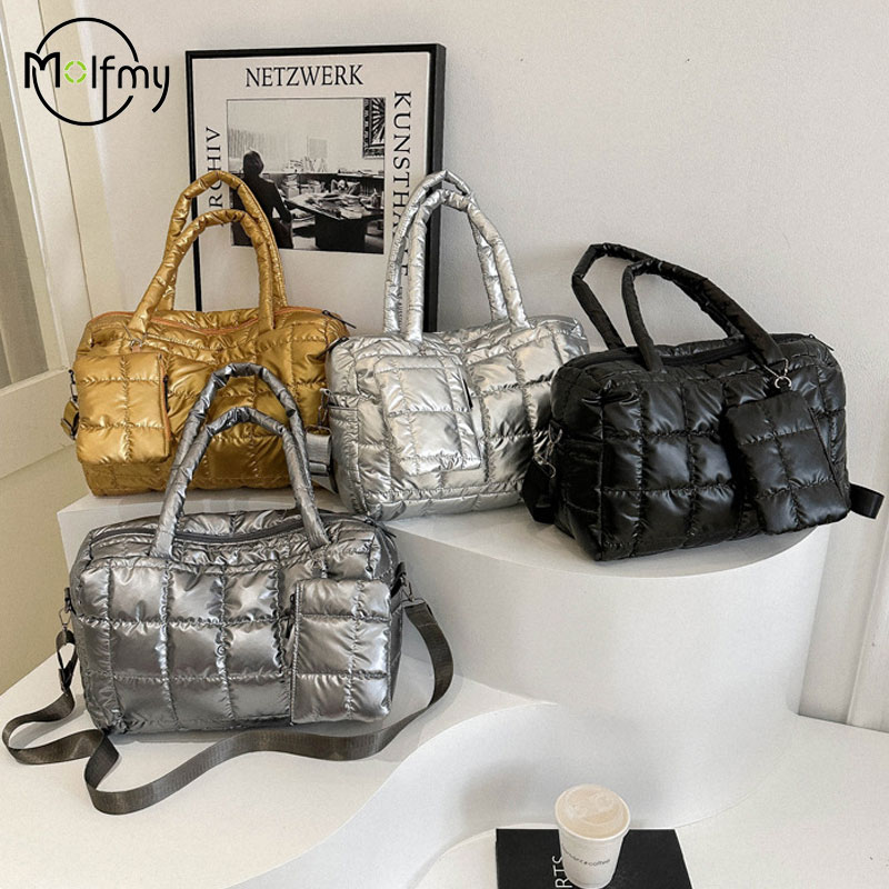 Shoulder Bag Structured - Sac à main en coton rembourré