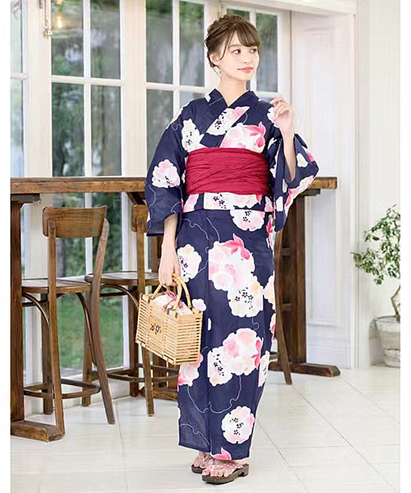 Japanese Women Formal Wear - Kimono japonais Yukata pour femmes, violet,