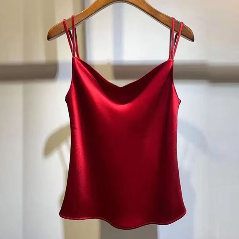 Silk Camisole Work - 2025 Sexy Satin soie Camisole femmes
