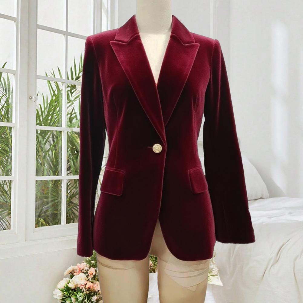 Women'S Formal Wear Wedding - Blazer de soirée formel en velours
