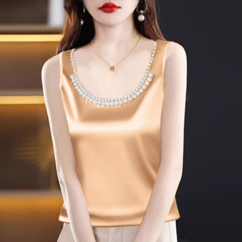 Silk Camisole Work - Camisole en Satin de soie pour