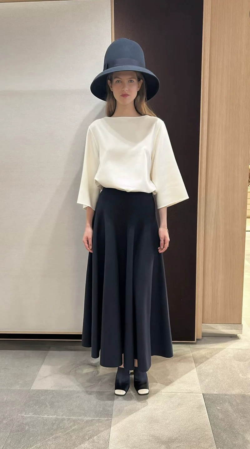 Nouvelle jupe longue en tricot - Women Formal Wear With Skirt avis et prix