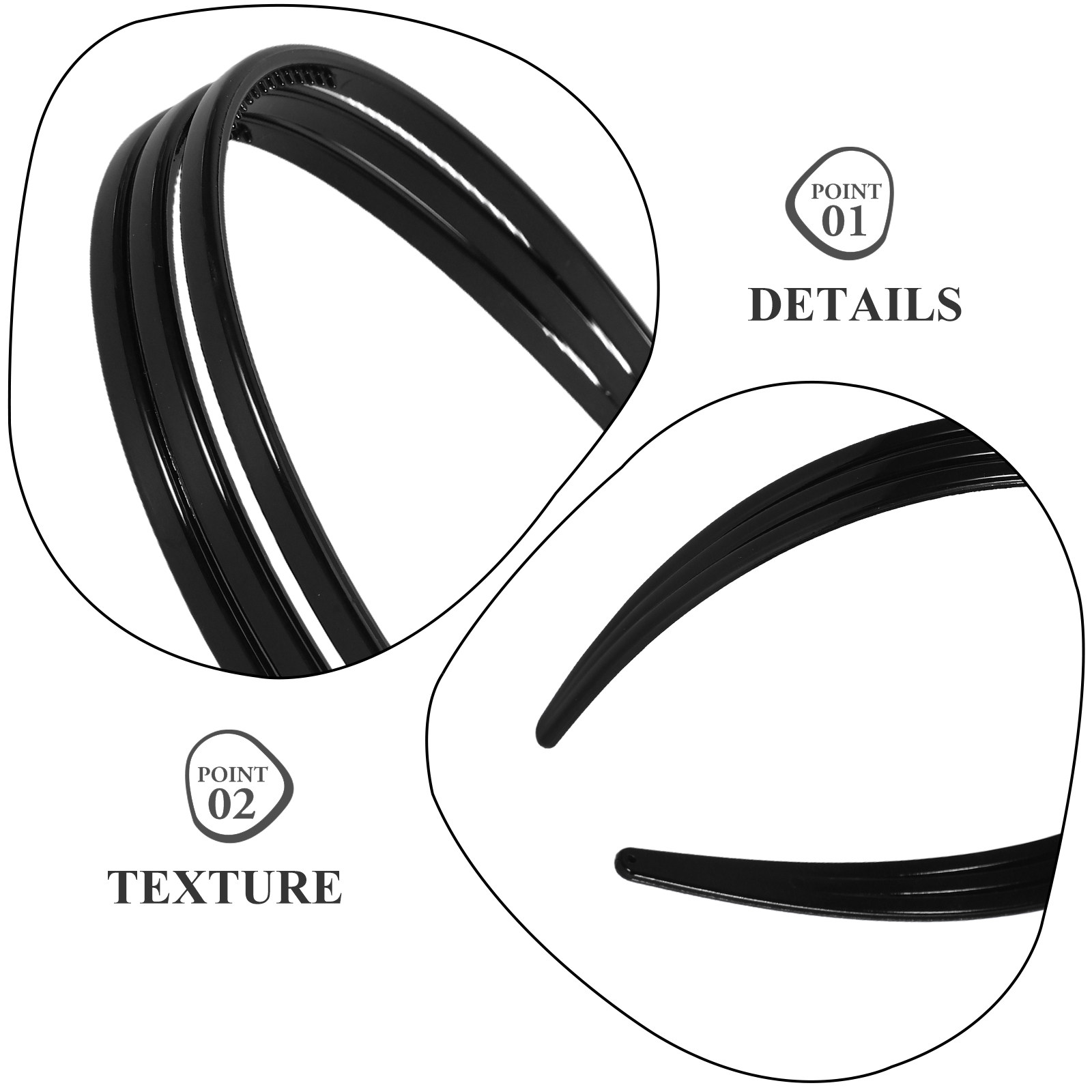 Serre-tête creux à trois couch - Formal Wear Hairstyles For Women avis et prix
