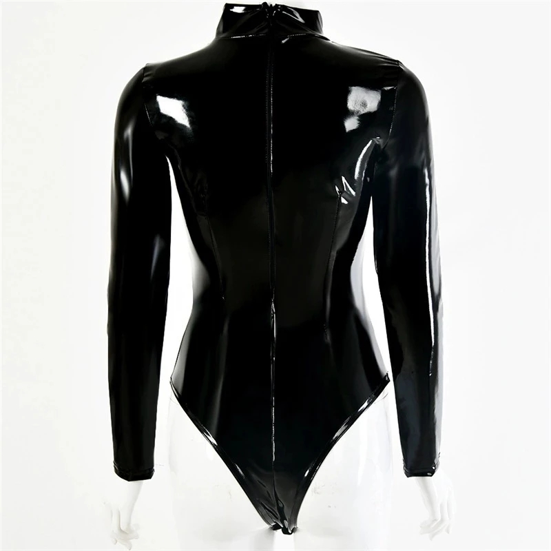 Justaucorps gothique en Faux L - Turtleneck Bodysuit Office avis et prix