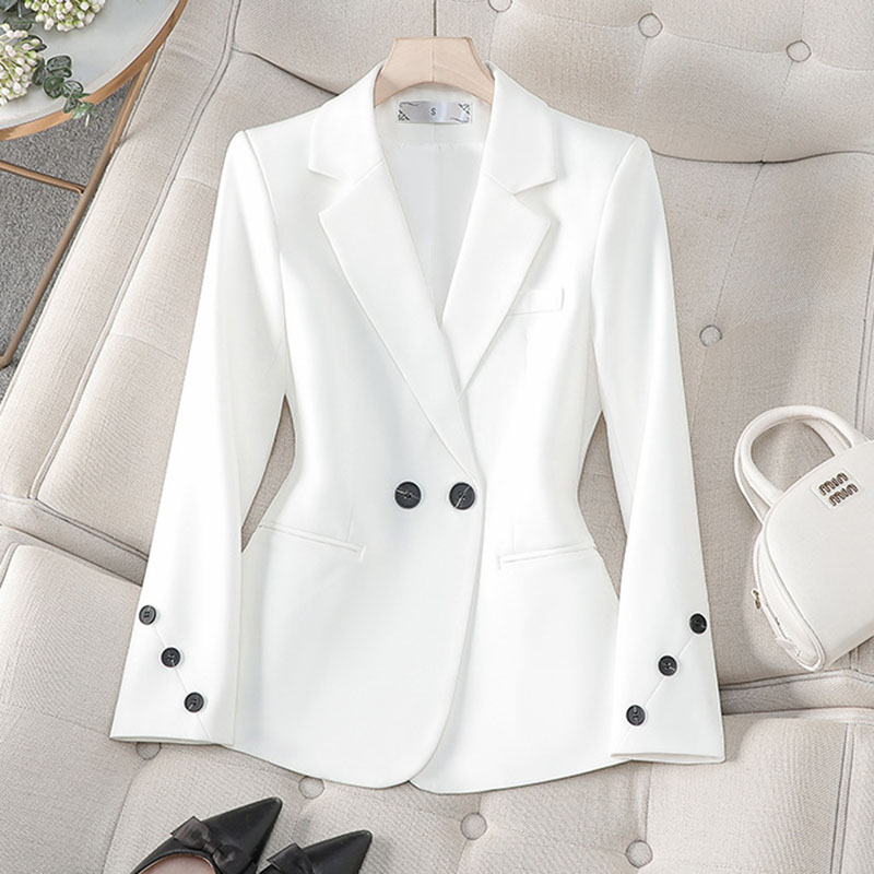 Blazer blanc noir à manches lo - Women Formal Wear Black And White avis et prix