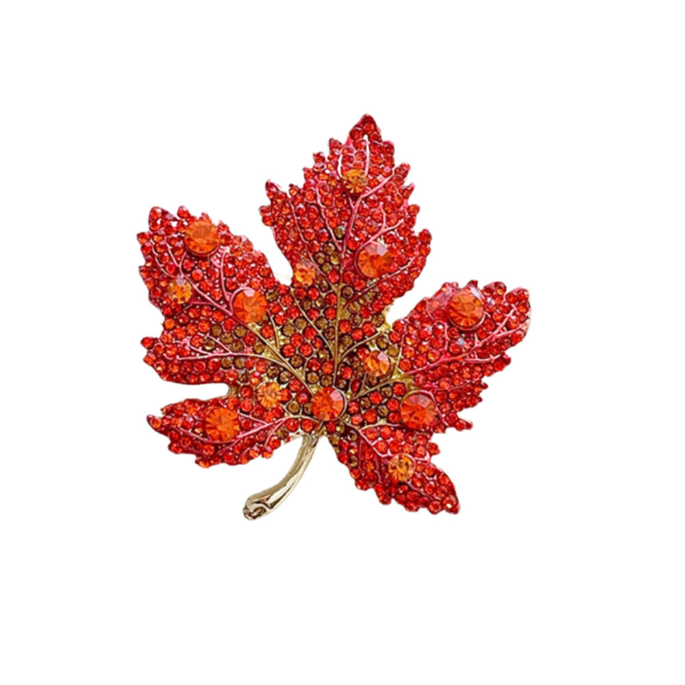 Broche feuille d'érable en str - Women Formal Event Wear avis et prix