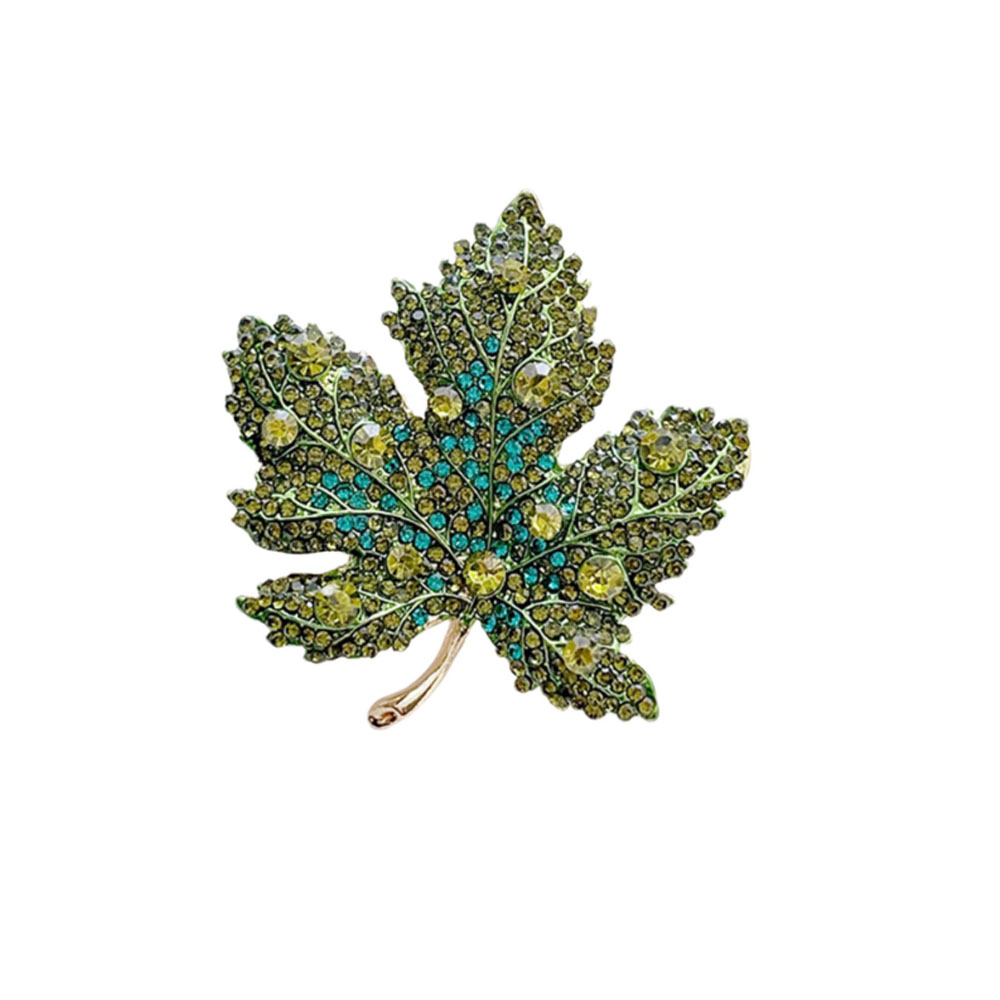 Broche feuille d'érable en str - Women Formal Event Wear avis et prix