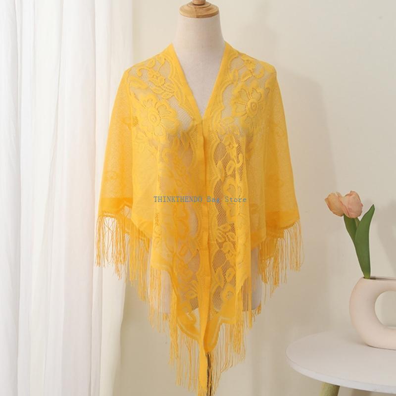 Châle à franges en dentelle 34 - Women Formal Event Wear avis et prix