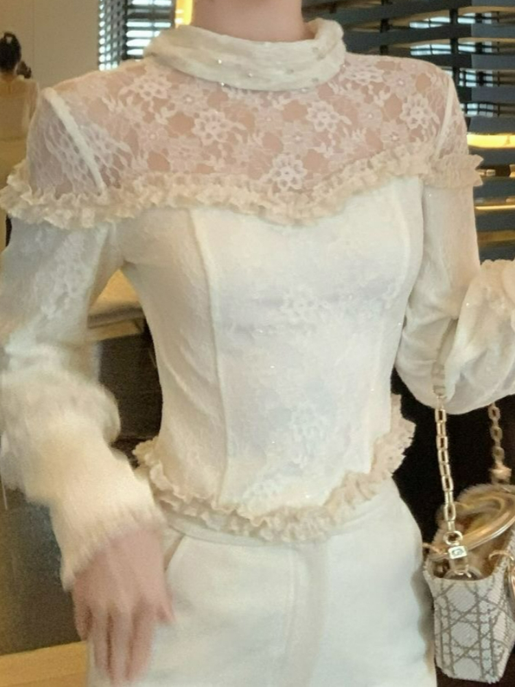 Élégante Blouse Femme à Manche - Turtleneck Bodysuit Office avis et prix