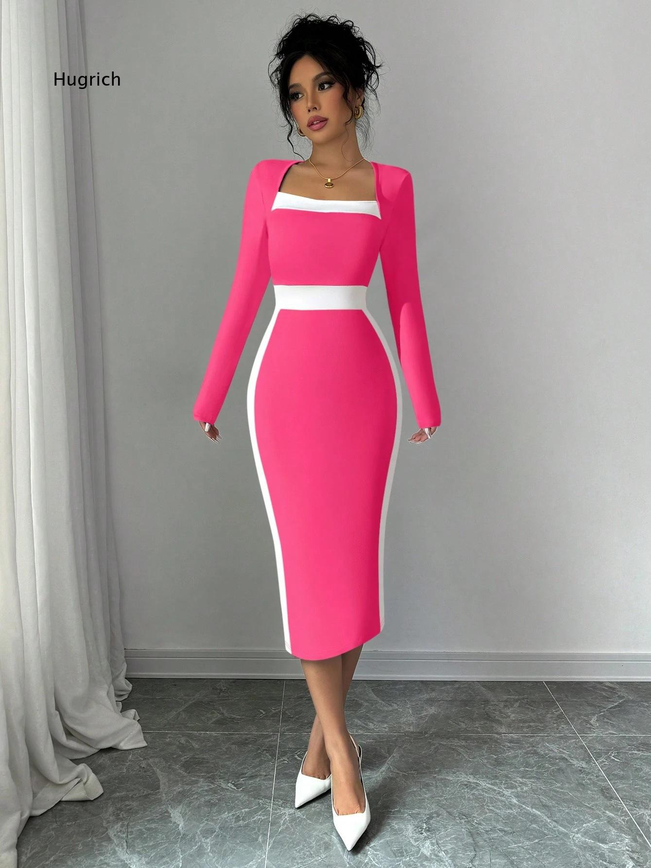 Robe moulante mi-longue à col  - Women Formal Event Wear avis et prix