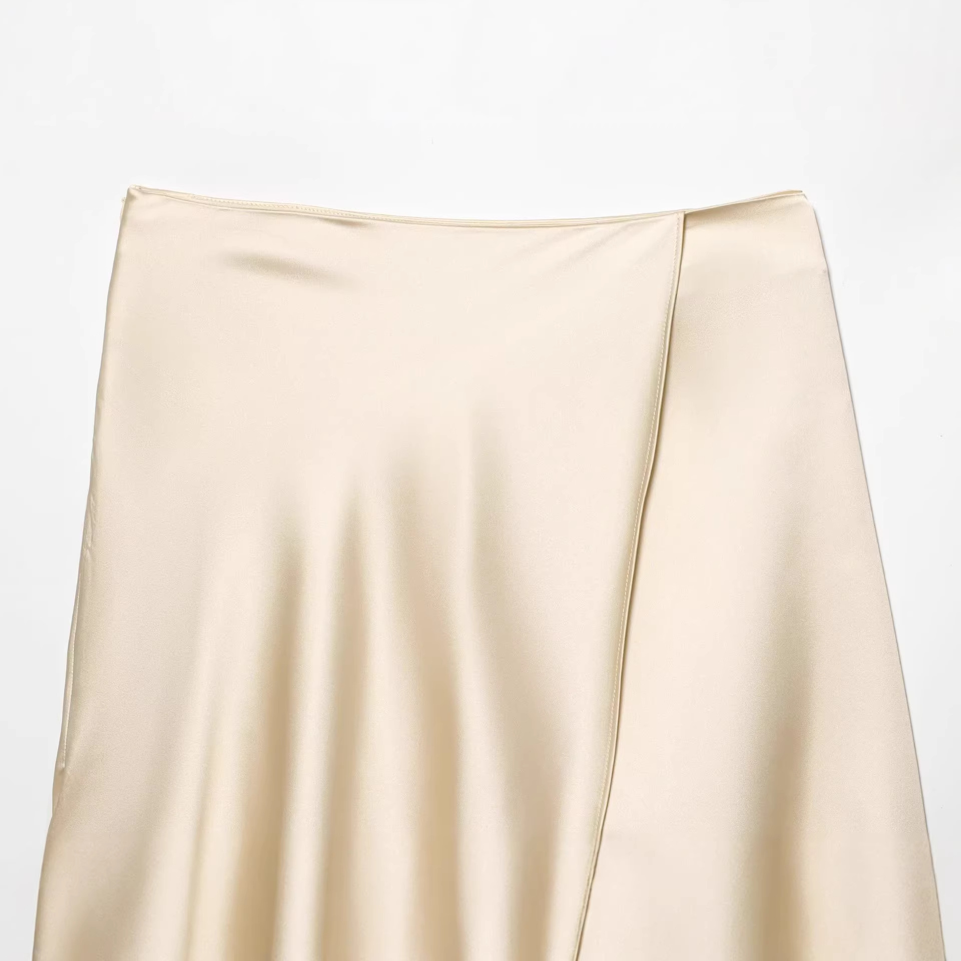 Jupe élégante en satin beige p - Women Formal Wear With Skirt avis et prix